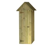 Armario de madera para exterior cerland 2864 70 x 182 x 54.5 cm y capacidad de 350 l beige