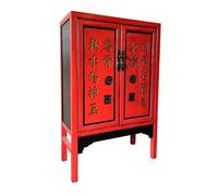 Armario de madera rojo 100x40x150