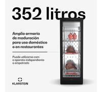 Armario de maduración | 352 L | antibacteriano | LED | control táctil | control de humedad Klarstein