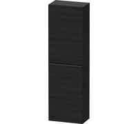 Armario de media altura Duravit D-Neo, 400x1320x240mm, una puerta, bisagras de la puerta de libre elección, 4 estantes de cristal, DE011801616, Color: Roble negro mate decoración