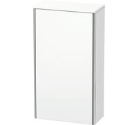Armario de media altura Duravit XSquare 50.0x23.6 cm, 1 puerta, colgado a la izquierda, 2 estantes de vidrio, XS1303L1818, Color: Blanco Mate Decoración