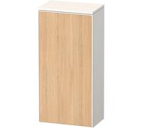 Armario de media altura Duravit Zencha, 400x240x819mm, tope izquierdo, ZE1350L30840000, Color: Frente: roble natural/carcasa: supermatt blanco