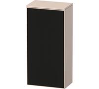 Armario de media altura Duravit Zencha, 400x240x819mm, tope izquierdo, ZE1350L63830000, Color: Frontal: estructura de lÃneas negras (vidrio)/carcasa: supermatt topo