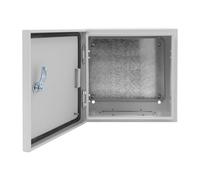 Armario de metal para exteriores, caja de distribución impermeable IP65, carcasa montada en la pared con cerradura 30 x 30 x 20 cm, tolerancia al impacto IK08 como caja de distribución y alimentación