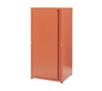 Armario de oficina burlöv acero 88x40x35 cm - rojo ladrillo [en.casa]