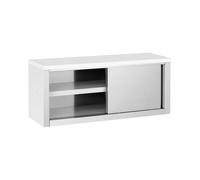 Royal Catering Armario de Pared Mueble en Acero Inoxidable RCAT-120/40/50-C (1200 x 400 x 500 mm, Material de Montaje Incluido, Acero Inoxidable)