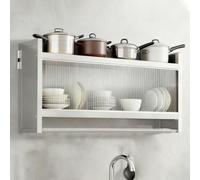 Armario de Pared Colgante de Acero Inoxidable para Cocina Baño Garaje con Puerta Corredera Semitransparente Barra para Colgar Varios Tamaños Disponibles(100 * 25 * 46cm)