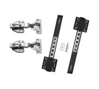 Armario de pared con diseño de bisagra elevable, juego de herrajes ocultos para puerta de acero plegable para almacenamiento superior, accesorios de puerta de solapa de apertura hacia arriba, bisagra