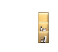Armario de pared de acero empotrable impermeable con 2, 3 y 4 estantes para baño y decoración del hogar (900 x 280 x 125 mm)