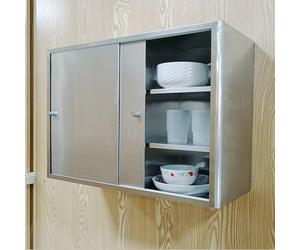 Armario de Pared de Acero Inoxidable con Puertas Correderas y Estantes Ajustables Organizador Multiuso for Cocina Baño Garaje y Oficina Alacenas de Cocina(White,70x30x50cm (28x12x20in))