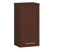 AKORD Armario de Pared de baño Fin W30 con 1 Puerta | Armario de Pared suspendido | Puerta con Montaje a la Derecha o a la Izquierda | 30 x 60 x 22,5 cm | Peso 18 kg | Wengé