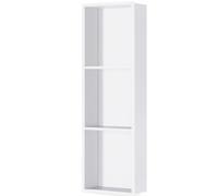 Armario de pared empotrado de acero inoxidable 304 para baño, solución de almacenamiento de hotel, color blanco, 900 x 280 x 125 mm