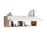 Armario De Pared Moderno Con Estante Flotante - Estantes Decorativos Para Sala Dormitorio Baño Organizador Almacenamiento Sobre El Escritorio Espacios Pequeños Apartamentos(Wood colorA,120*24*33.6cm)