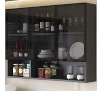 Armario de pared para baño y cocina con puerta en S, armario de pared de madera maciza para balcón, inodoro y baño, 90 x 30 x 80 cm / 35.4in x11.8in x31.5in
