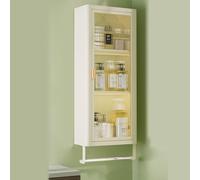 Armario de pared para exteriores, puerta magnética semitransparente, almacenamiento de acero al carbono para cocina, oficina, garaje, almacén, 30 x 14 x 50 cm, negro, perfecto para taquillas de