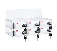 Armario de pared para teléfono celular, 60 compartimentos con cerradura y llaves, perfecto para la gestión del aula y la nización escolar, incluye 6 ranuras para un fácil acceso