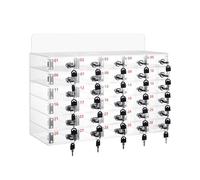 Armario de pared transparente para teléfono, armario de almacenamiento de 20 ranuras para organizar dispositivos de estudiantes en aulas