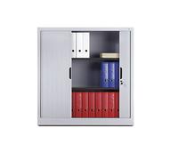 Armario de persiana con persiana horizontal C+P, H x A x P 1230 x 1200 x 420 mm, 2 baldas, 3 pisos de archivadores