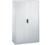 Armario de persiana con persiana horizontal C+P, H x A x P 1660 x 1000 x 420 mm, 3 baldas, 4 pisos de archivadores