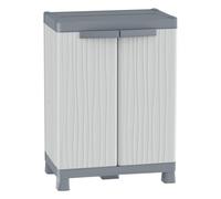 Armario De Plástico Terry 1002569 WAVE Base 700 Gris Claro Y Oscuro