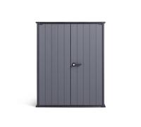 Armario de polipropileno para exterior keter 140 x 170.4 x 73.6 cm y capacidad de 1400l gris