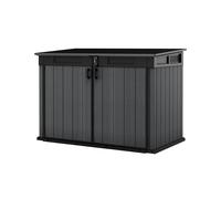 Armario de polipropileno para exterior keter 190.5 x 132.5 x 109 cm y capacidad de 2020l gris