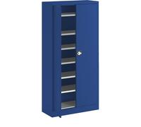 Armario de puertas batientes de chapa de acero eurokraft pro, H x A x P 1950 x 950 x 400 mm, 6 baldas