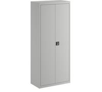 eurokraft basic Armario de puertas batientes, altura x anchura x profundidad 1850 x 800 x 420 mm, gris luminoso