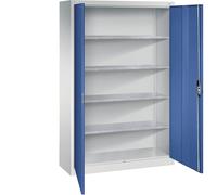Armario de puertas batientes para taller C+P, H x A x P 1950 x 1200 x 400 mm