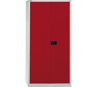 Armario de puertas batientes UNIVERSAL BISLEY, H x A x P 1950 x 914 x 400 mm, 4 baldas, 5 pisos de archivadores