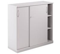 Armario de puertas correderas 2 baldas, 3 pisos de archivadores