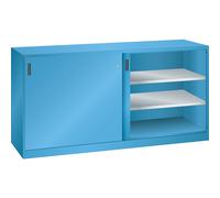 Armario de puertas correderas de chapa maciza LISTA, 4 baldas