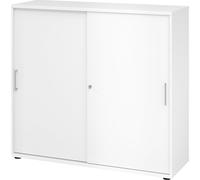 Armario de puertas correderas H x A x P 1100 x 1200 x 400 mm, 3 pisos de archivadores