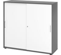 Armario de puertas correderas H x A x P 1100 x 1200 x 400 mm, 3 pisos de archivadores