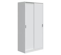 Armario de puertas correderas Max (L x An x Al: 50 x 100 x 200 cm, Blanco)