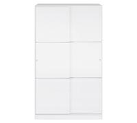 Armario de puertas correderas Ward (L x An x Al: 50 x 120 x 200 cm, Blanco brillo)