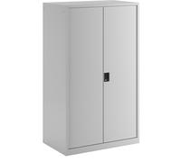 Armario de puertas retráctiles para cargas pesadas LISTA, 4 baldas, con puertas de chapa maciza