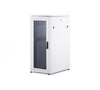 Armario de red de pie Unique 19" 26U rack 600x800, puerta frontal de vidrio, gris, 800kg