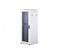 Armario de red de pie Unique 19" 32U rack 600x600, puerta frontal de vidrio, gris, 800kg 1609x600x600 mm, color gris (RAL 7035)