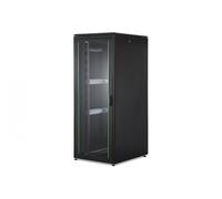 Armario de red de pie Unique 19" 42U rack 800x1000, puerta frontal de vidrio, negro, 800kg 2053x800x1000 mm, color negro (RAL 9005)