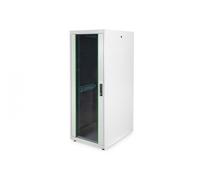 Armario de red DYNAmic Basic 19" 32U rack 600x800, puerta frontal de vidrio, gris, 600 kg 1590x600x800 mm, color gris (RAL 7035)