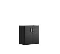 Armario de resina detroit xl bajo 89x93x54cm negro 93 cm