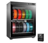 Armario de secado para filamentos 3D, caja de almacenamiento antihumedad, estructura de secado sellada de metal, compatibilidad universal con varios consumibles de impresión 3D PLA, ABS 2Tier