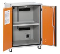 Armario de seguridad para carga de baterías PREMIUM CEMO, con pies, altura 1110 mm