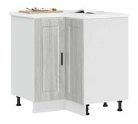 Armario de tela genérico práctico con cajones grandes para un almacenamiento óptimo en casa y en la habitación de invitados, Greysonoma, 75,5 x 75,5 x 81,5 cm, 1 cabinet cornerbottomcabinet (2 puertas