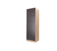 Armario De Transformación Refrigerador 60 Cm Roble Serrado Gris Merle Respekta
