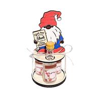 Armario de vino de madera, soporte para botellas de vino de Navidad, Portalicor portátil para casillero de vino, Almacenamiento de botellas de alcohol, casillero de vino de Navidad, utensilios de bar