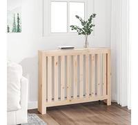 armario del radiador, Con cubierta de radiador de listones verticales for gabinete, calentador for sala de estar y dormitorio(Bruin)