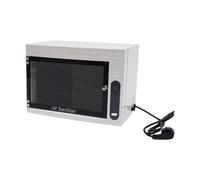 Armario desinfectante UV, 10 L, esterilizador UV con temporizador LED, esterilización de alta eficiencia, esterilizador de calor seco para biberones, juguetes, vajilla