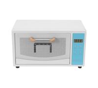 Armario desinfectante UV, caja de desinfección del gabinete, esterilizador multifuncional UV desinfectante para biberones, juguetes, vajilla, toallas (blanco y azul)